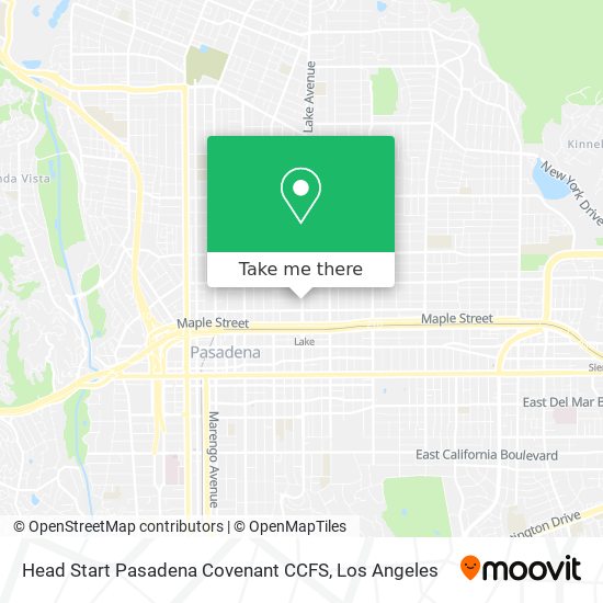 Mapa de Head Start Pasadena Covenant CCFS