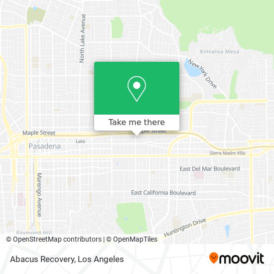 Mapa de Abacus Recovery