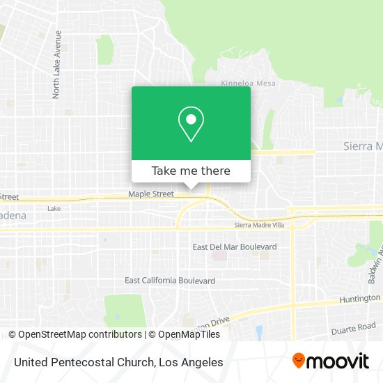 Mapa de United Pentecostal Church