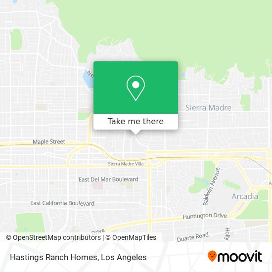 Hastings Ranch Homes map