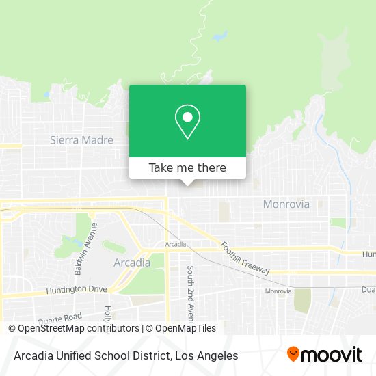 Mapa de Arcadia Unified School District