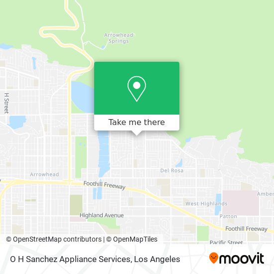 O H Sanchez Appliance Services map