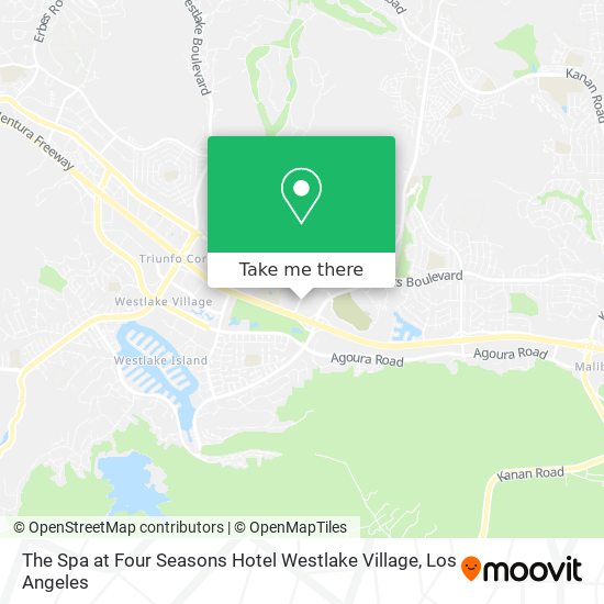 The Spa at Four Seasons Hotel Westlake Village map
