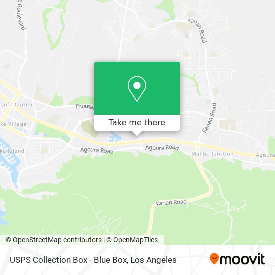 USPS Collection Box - Blue Box map