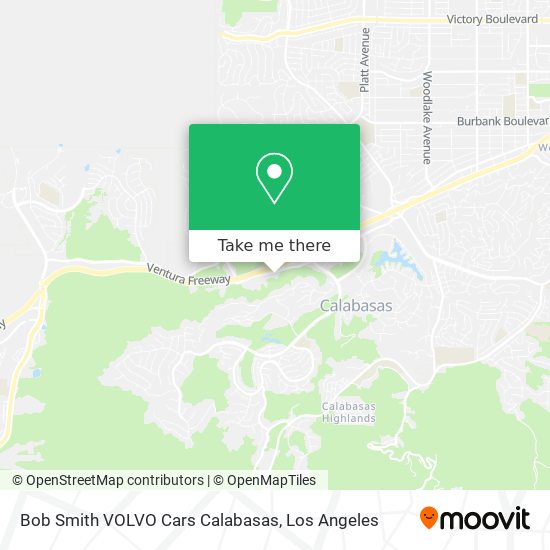 Mapa de Bob Smith VOLVO Cars Calabasas