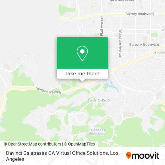 Mapa de Davinci Calabasas CA Virtual Office Solutions