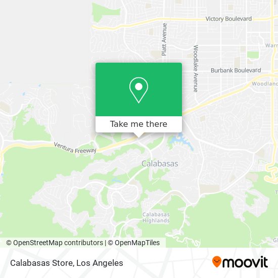 Mapa de Calabasas Store