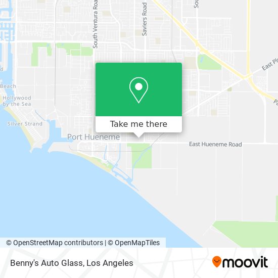 Benny's Auto Glass map