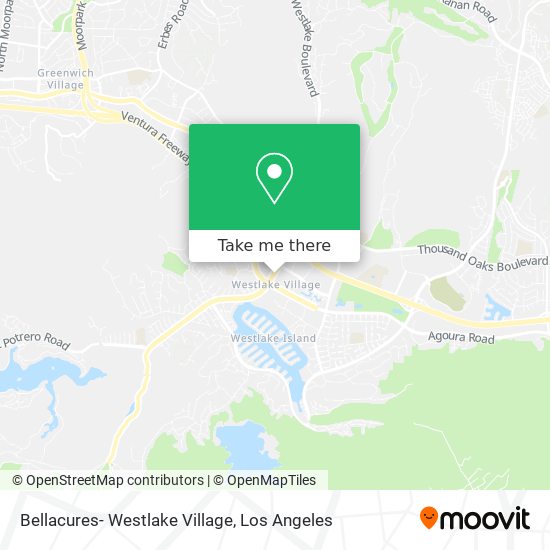 Mapa de Bellacures- Westlake Village