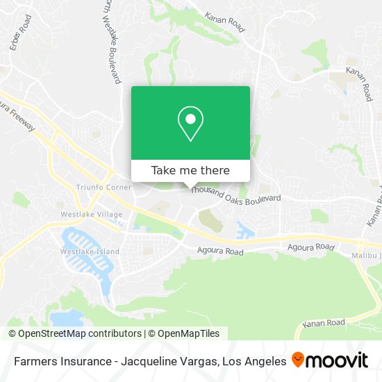 Farmers Insurance - Jacqueline Vargas map