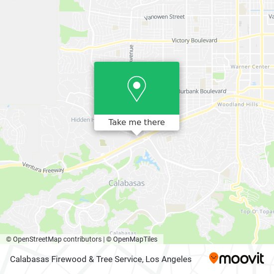 Mapa de Calabasas Firewood & Tree Service
