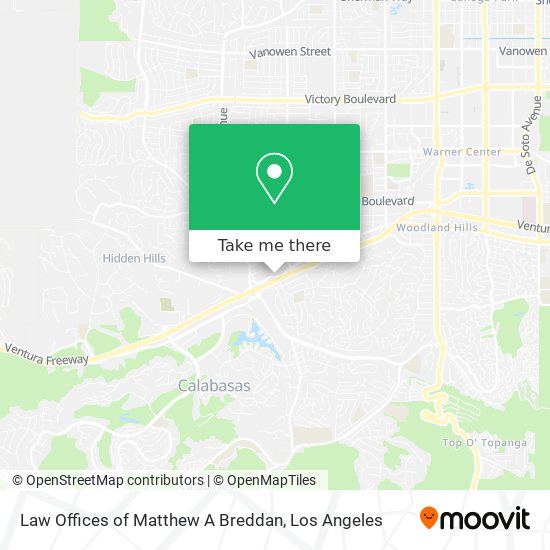 Law Offices of Matthew A Breddan map