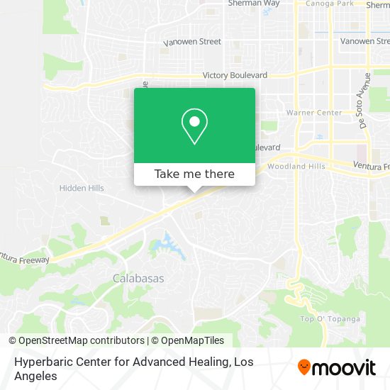 Mapa de Hyperbaric Center for Advanced Healing