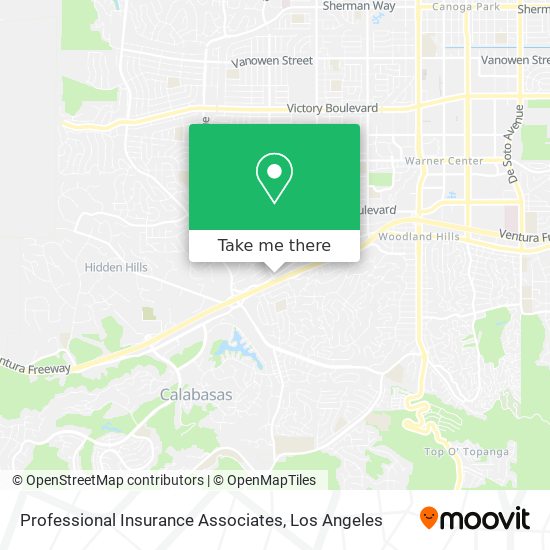 Professional Insurance Associates map