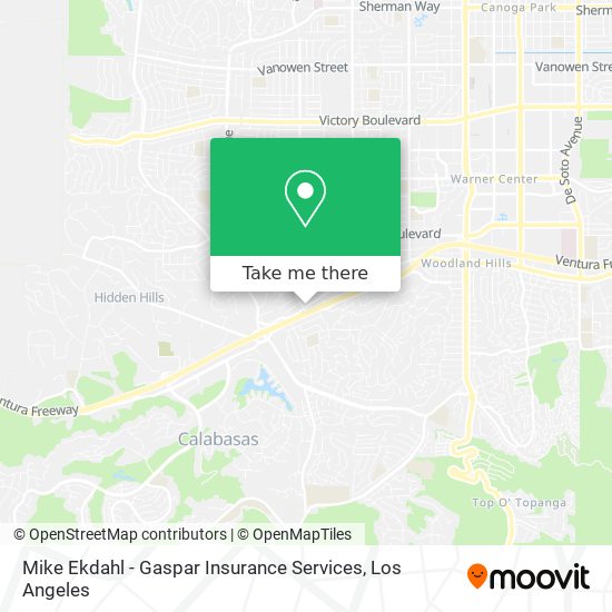 Mapa de Mike Ekdahl - Gaspar Insurance Services