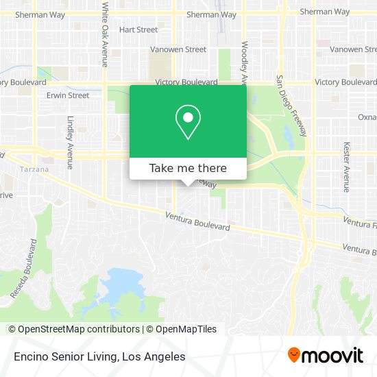 Mapa de Encino Senior Living