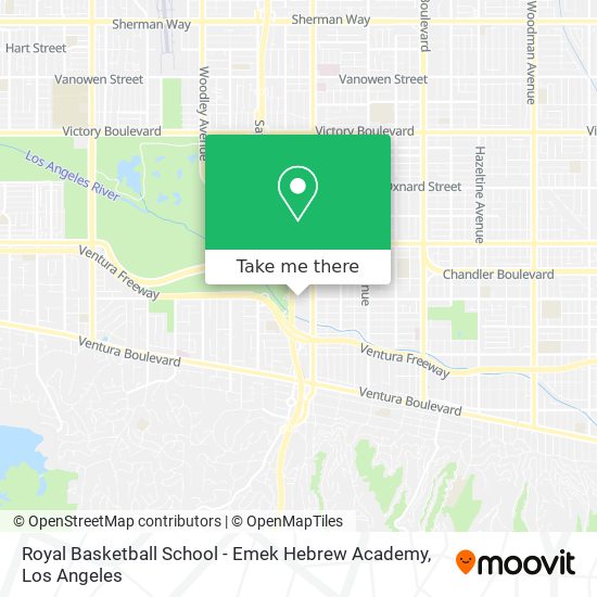 Mapa de Royal Basketball School - Emek Hebrew Academy