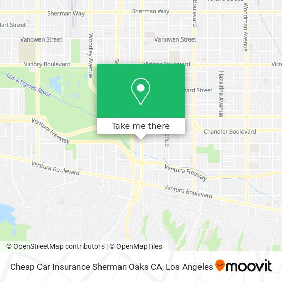 Cheap Car Insurance Sherman Oaks CA map