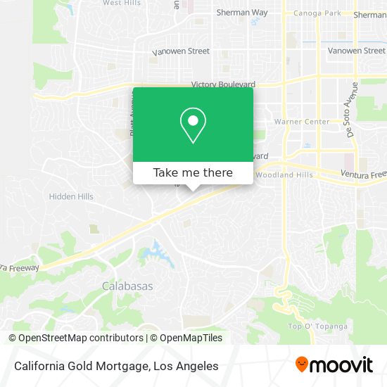 Mapa de California Gold Mortgage