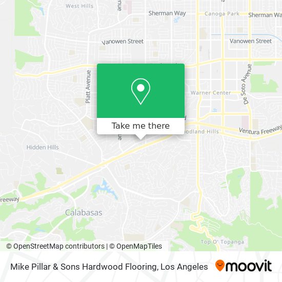 Mapa de Mike Pillar & Sons Hardwood Flooring