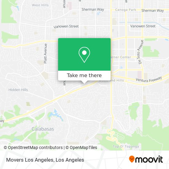 Mapa de Movers Los Angeles