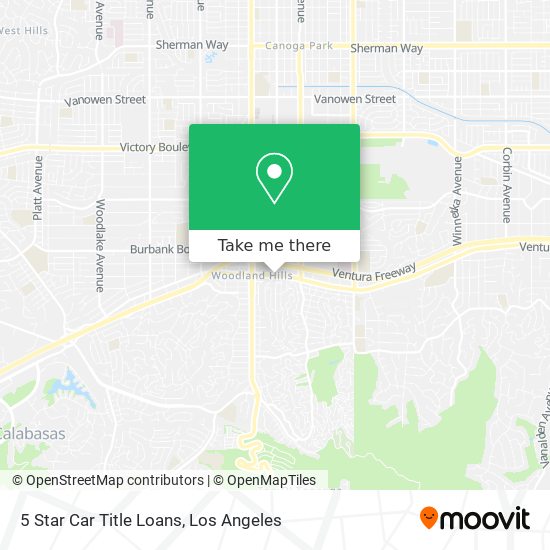 5 Star Car Title Loans map