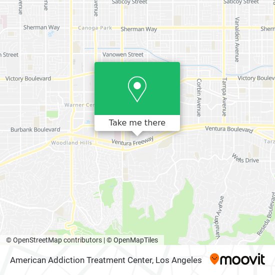 American Addiction Treatment Center map