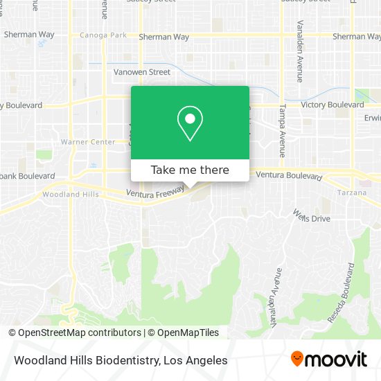 Woodland Hills Biodentistry map