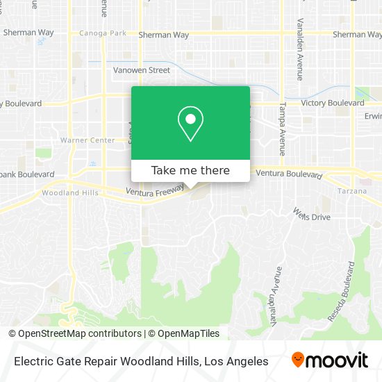 Mapa de Electric Gate Repair Woodland Hills