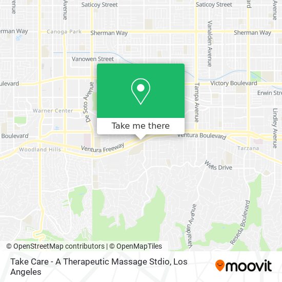Take Care - A Therapeutic Massage Stdio map