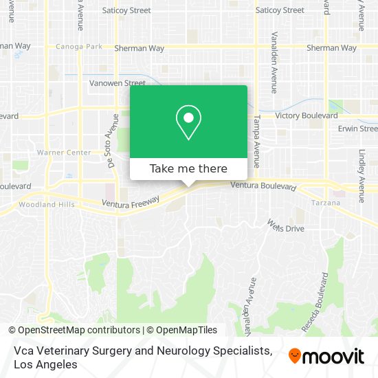 Vca Veterinary Surgery and Neurology Specialists map