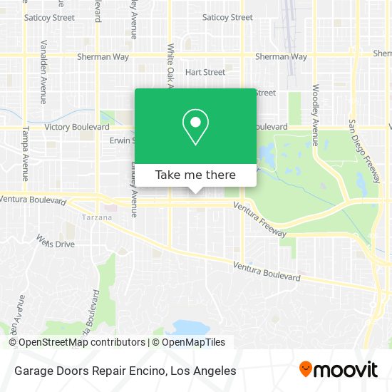 Garage Doors Repair Encino map