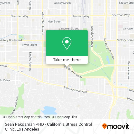 Sean Pakdaman PHD - California Stress Control Clinic map