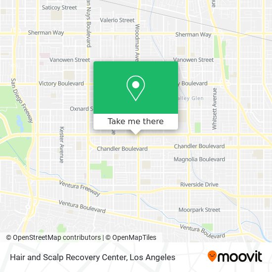 Mapa de Hair and Scalp Recovery Center