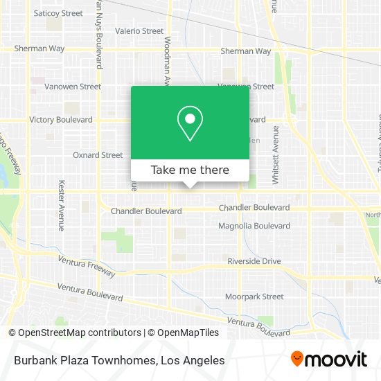 Burbank Plaza Townhomes map