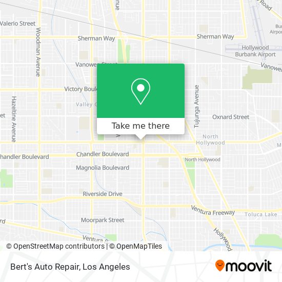 Bert's Auto Repair map