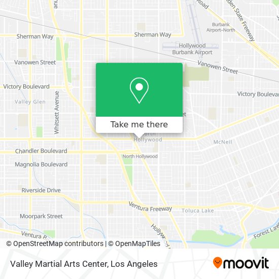 Valley Martial Arts Center map