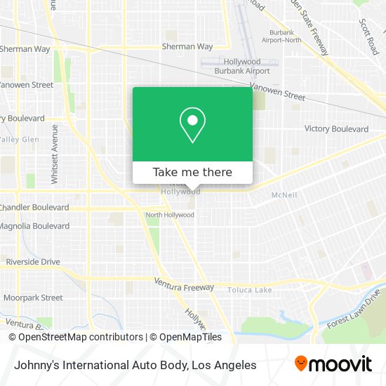 Johnny's International Auto Body map