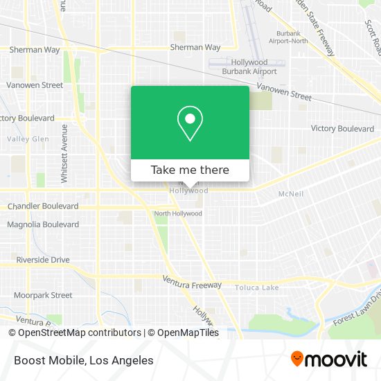 Mapa de Boost Mobile