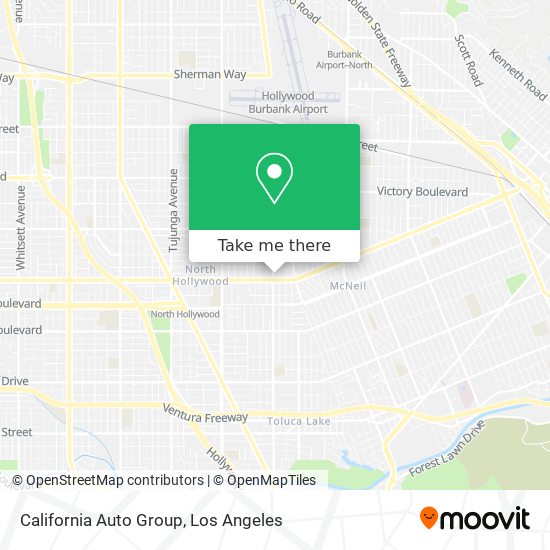 California Auto Group map