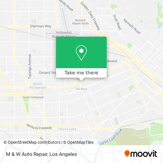 M & W Auto Repair map