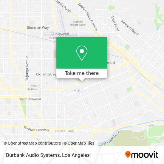 Burbank Audio Systems map