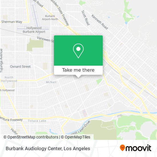 Mapa de Burbank Audiology Center