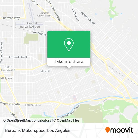 Mapa de Burbank Makerspace