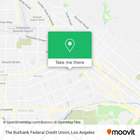 The Burbank Federal Credit Union map