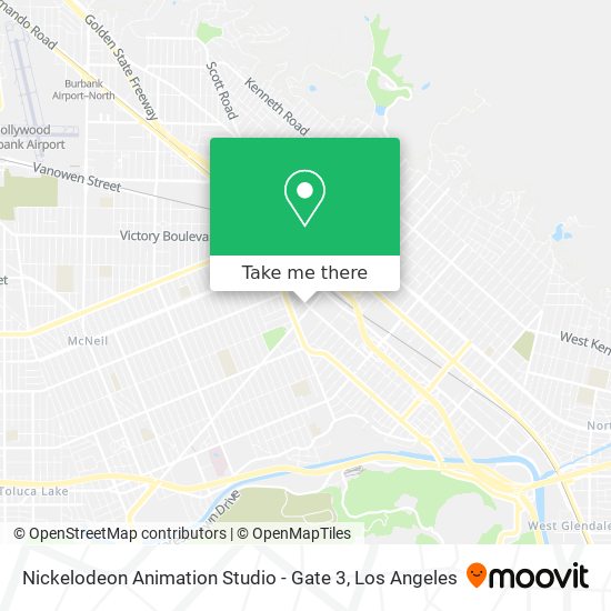How to get to Nickelodeon Animation Studio - Gate 3 in Burbank by Bus or  Subway?