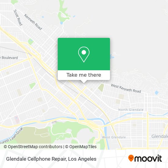 Mapa de Glendale Cellphone Repair