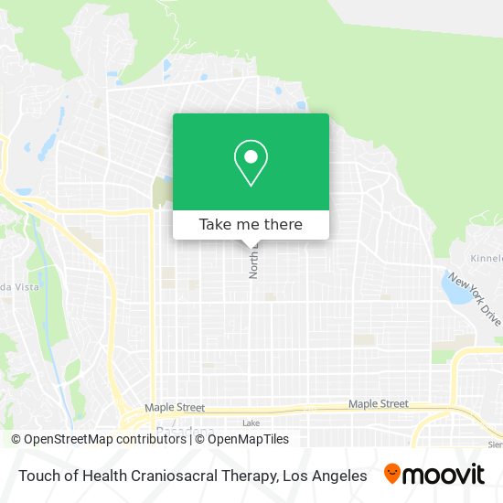 Mapa de Touch of Health Craniosacral Therapy