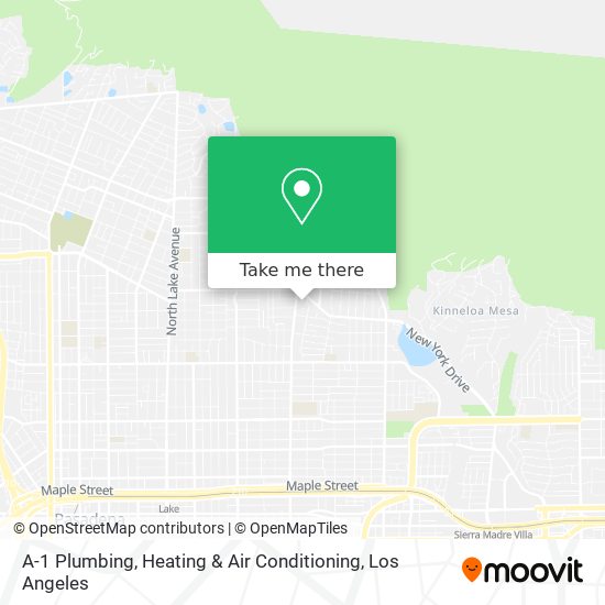 A-1 Plumbing, Heating & Air Conditioning map