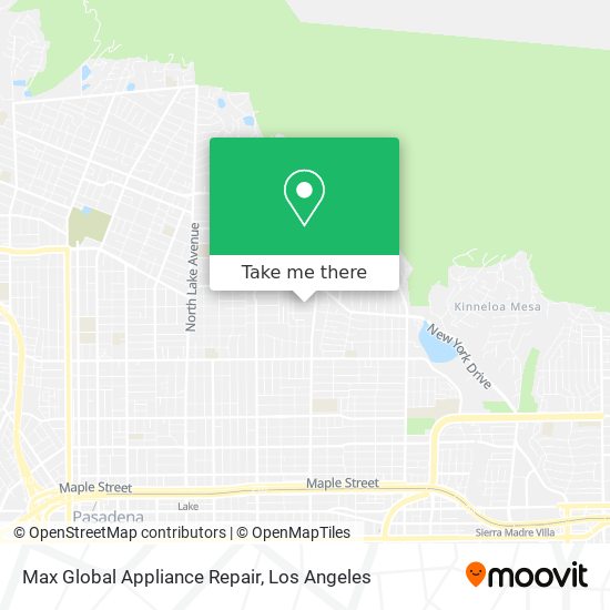 Max Global Appliance Repair map